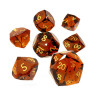 Комплект зарове GlassStaff - Glass RPG Dice Set, Emberion (7 бр.)