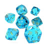 Комплект зарове GlassStaff - Glass RPG Dice Set, Saphrium Eternal (7 бр.)