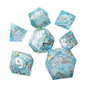  Комплект зарове GlassStaff - Liquid Core RPG Dice Set, Flux Fortune (7 бр.)