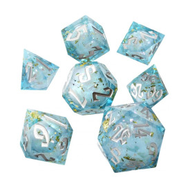  Комплект зарове GlassStaff - Liquid Core RPG Dice Set, Flux Fortune (7 бр.)