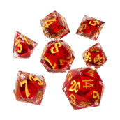 Комплект зарове GlassStaff - Liquid Core RPG Dice Set, Hemomancery (7 бр.) Комплект зарове GlassStaff - Liquid Core RPG Dice Set, Hemomancery (7 бр.)