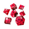 Комплект зарове GlassStaff - Metal RPG Dice Set, Dawn Blossom (7 бр.)