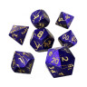 Комплект зарове GlassStaff - Metal RPG Dice Set, Fatewritten (7 бр.)