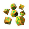 Комплект зарове GlassStaff - Metal RPG Dice Set, Gorgon Gaze (7 бр.)