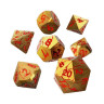 Комплект зарове GlassStaff - Metal RPG Dice Set, Rage Within (7 бр.)