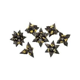  Комплект зарове GlassStaff - Metal RPG Dice Set, Royal Bane (7 бр.)