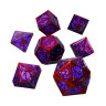 Комплект зарове GlassStaff - Metal RPG Dice Set, Runeflare (7 бр.)