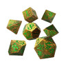 Комплект зарове GlassStaff - Metal RPG Dice Set, Scaleheart Gold (7 бр.)