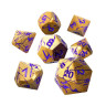 Комплект зарове GlassStaff - Metal RPG Dice Set, Shattered Sigils (7 бр.)