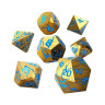 Комплект зарове GlassStaff - Metal RPG Dice Set, Sundered Spells (7 бр.)