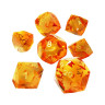 Комплект зарове GlassStaff - Sharp Edge Resin RPG Dice Set, Solshard (7 бр.)