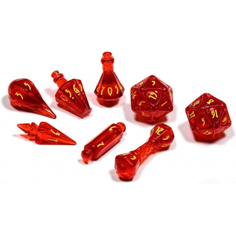 Комплект зарове PolyHero Wizard Dice Set -  Dragonfire