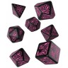 Комплект зарове Q-Workshop - Call of Cthulhu 7th Ed. Dice Set: Black & Magenta (7 бр.)