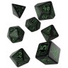 Комплект зарове Q-Workshop - Call of Cthulhu Dice Set: Black & Green (7 бр.)