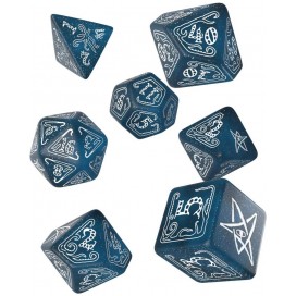  Комплект зарове Q-Workshop - Call of Cthulhu Dice Set: Abyssal & White (7 бр.)
