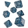 Комплект зарове Q-Workshop - Call of Cthulhu Dice Set: Abyssal & White (7 бр.)