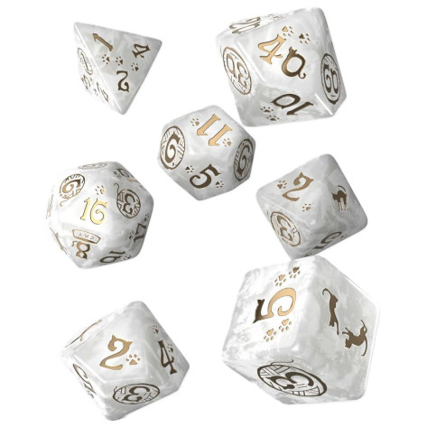 Комплект зарове Q-Workshop - Cats Dice Set: Purrl (7 бр.)