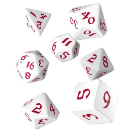 Комплект зарове Q-Workshop - Classic Runic RPG Dice Set, White & Red (7 бр.) Комплект зарове Q-Workshop - Classic Runic RPG Dice Set, White & Red (7 бр.)