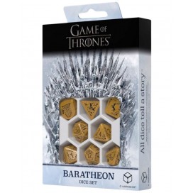  Комплект зарове Q-Workshop - Game of Thrones Dice Set: Baratheon (8 бр.)