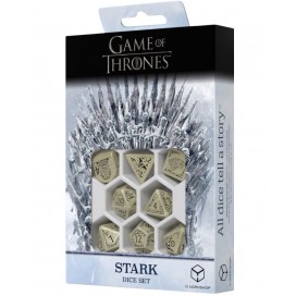  Комплект зарове Q-Workshop - Game of Thrones Dice Set: Stark (8 бр.)