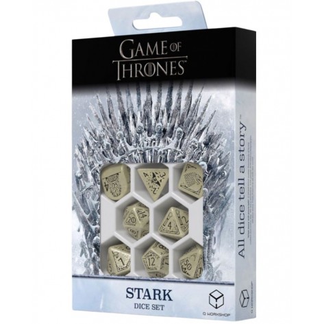 Комплект зарове Q-Workshop - Game of Thrones Dice Set: Stark (8 бр.)