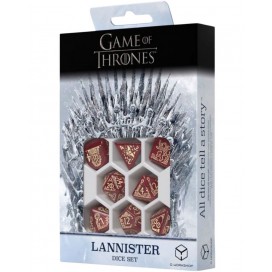  Комплект зарове Q-Workshop - Game of Thrones Dice Set: Lannister (8 бр.)
