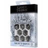 Комплект зарове Q-Workshop - Game of Thrones Dice Set: Night's Watch (8 бр.)