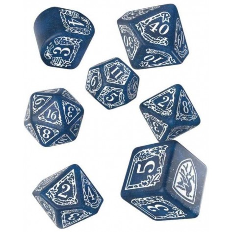 Комплект зарове Q-Workshop - Harry Potter Ravenclaw Modern Dice Set: Blue (7 бр.)