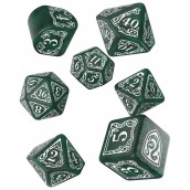  Комплект зарове Q-Workshop - Harry Potter Slytherin Modern Dice Set: Green (7 бр.)