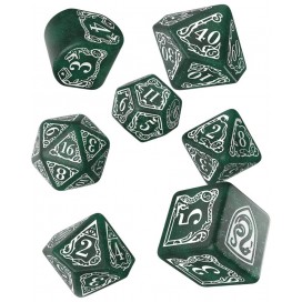  Комплект зарове Q-Workshop - Harry Potter Slytherin Modern Dice Set: Green (7 бр.)