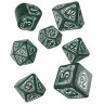 Комплект зарове Q-Workshop - Harry Potter Slytherin Modern Dice Set: Green (7 бр.)