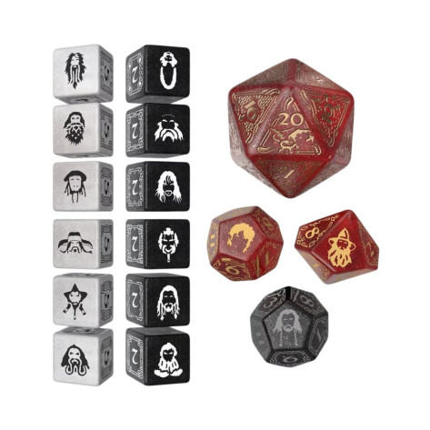 Комплект зарове Q-Workshop - The Hobbit TCG Dice Set: Ember Hearth (16 бр.)