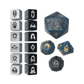 Комплект зарове Q-Workshop - The Hobbit TCG Dice Set: Aether Vale (16 бр.)