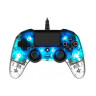 Контролер Nacon за PS4 - Wired Illuminated, crystal blue