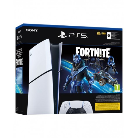 Конзола PlayStation 5 (Slim) - Digital Edition - Fortnite Cobalt Star Bundle