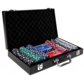  Кожено куфарче Modiano, с 300 покер чипа