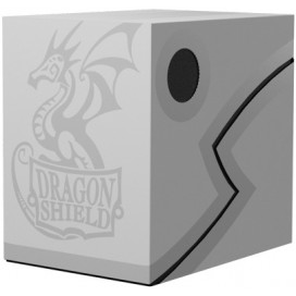  Кутия за карти Dragon Shield Double Shell - Ashen White/Black (150 бр.)