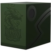  Кутия за карти Dragon Shield Double Shell - Forest Green/Black (150 бр.)