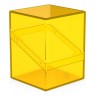 Кутия за карти Ultimate Guard Boulder Deck Case Clear, Amber (100+ бр.)