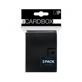  Кутия за карти Ultra Pro - Card Box 3-pack, Black (15+ бр.) 