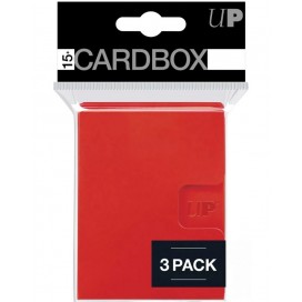 Кутия за карти Ultra Pro - Card Box 3-pack, Red (15+ бр.)