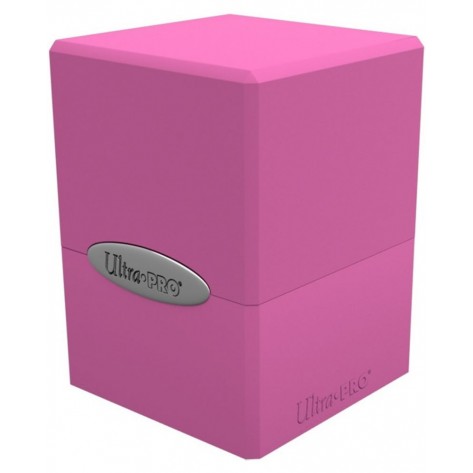 Кутия за карти Ultra Pro Satin Cube - Hot Pink (100+ бр.)