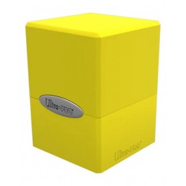 Кутия за карти Ultra Pro Satin Cube - Lemon Yellow (100+ бр.)