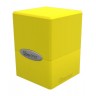 Кутия за карти Ultra Pro Satin Cube - Lemon Yellow (100+ бр.)