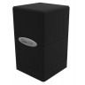 Кутия за карти Ultra Pro Satin Tower - Black (100+ бр.)