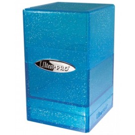  Кутия за карти Ultra Pro Satin Tower - Glitter Blue (100+ бр.)