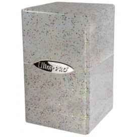  Кутия за карти Ultra Pro Satin Tower - Glitter Clear (100+ бр.)