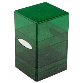  Кутия за карти Ultra Pro Satin Tower - Glitter Green (100+ бр.)