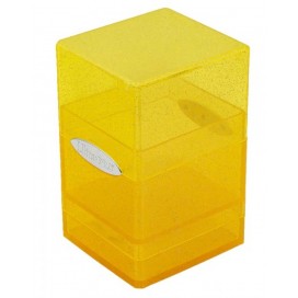  Кутия за карти Ultra Pro Satin Tower - Glitter Yellow (100+ бр.)