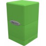 Кутия за карти Ultra Pro Satin Tower - Lime Green (100+ бр.)